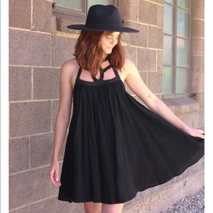Bishop & Young black gauze dress